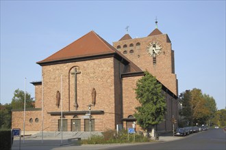 Church of the Sacred Heart built in 1928 in Aschaffenburg, Lower Franconia, Franconia, Spessart,