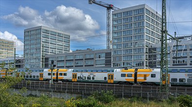 Regional and long-distance trains of Deutsche Bahn, Berlin-Moabit, Europacity, Germany, Europe