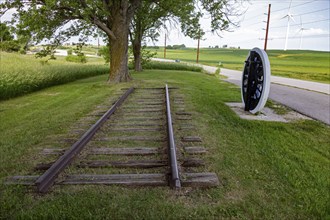 Adair, Iowa, The Jesse James Historical Site, the location of the first train robbery in the West,