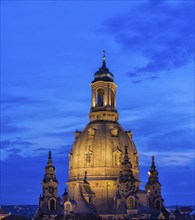 Evening view over Dresden's Old Town