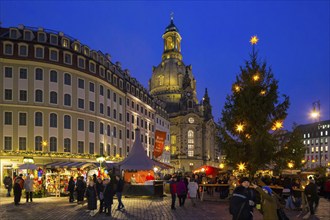 Christmas market on Dresden's Neumarkt square