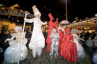 Artists at the Striezelmarkt in Dresden