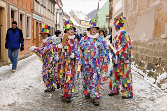 The traditional carnival parade in Bad Schandau marks the end of the boatmen's carnival parades in