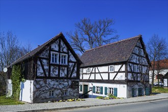 Village view of Nebelschütz in Lusatia