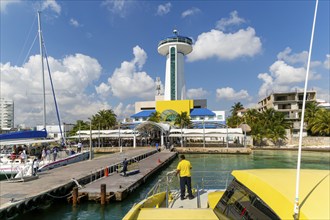 Ultramar ferry terminal at Puerto Juarez, Cancun, Quintana Roo, Yucatan Peninsula, Mexico, Central