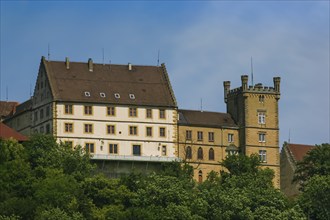 Weitenburg Castle, romantic hotel, historic building, residential castle in various architectural