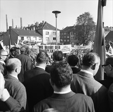 A wave of outrage swept the Ruhr area when the Hansa mine was closed, here during demonstrations in