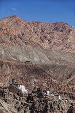 Basgo Gompa (Tibetan Buddhist monastery) . Ladakh, India, Asia