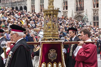 BRUGES, BELGIUM, MAY 17: Annual Procession of the Holy Blood on Ascension Day. Locals perform an