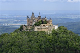 Hohenzollern Castle, Gipfelburg, ancestral castle of the Hohenzollern dynasty of princes, near