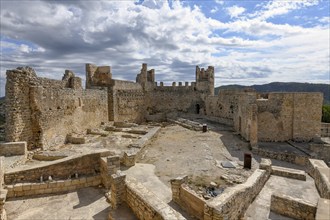 Ruins of the Castillo de Xivert, originally a Muslim fortress from the 11th century, near Alcalà de