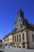 In the city centre of Bayreuth, the Spitalkirche on Maximiliansstrasse, Bayreuth, Upper Franconia,