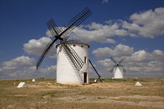 Windmills, Campo de Criptana, Province of Ciudad Real, Castilla-La Mancha, Spain, Europe