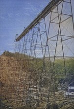 Kinzua Bridge, Kinzua Viaduct near Alton, Pennsylvania, USA, c. 1885, Historic, digitally restored