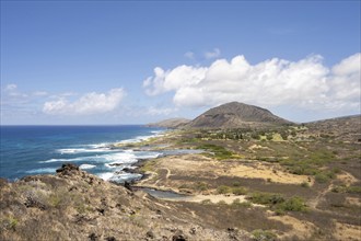 View from Makapu?u Point Lighthouse Trail, Oahu, Hawaii, USA, North America