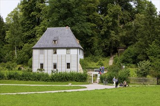 Goethe's summer house in the park on the Ilm in Weimar was a place where Johann Wolfgang von Goethe