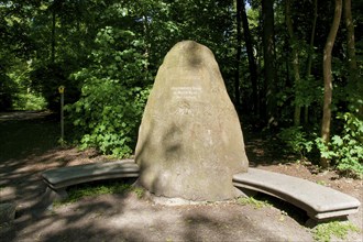 Dresden White Stag Memorial Stone at the Concert Square