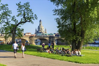 Neustädter Elbufer in Dresden