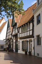 Osnabrück town houses, half-timbered houses, old town, Osnabrück, Lower Saxony, Germany, Europe