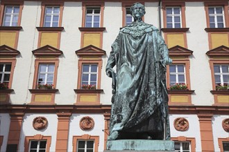 Maximilian II, King of Bavaria, Staute, courtyard Old Palace in Bayreuth, built in 1455 and was the