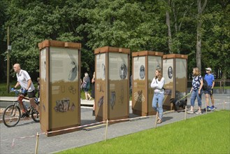 Display boards on the beginning of the war and the Polish defenders of the Westerplatte near