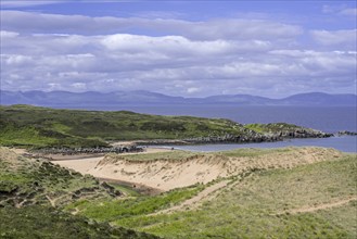 Dunes and sandy beaches at Red Point, Redpoint, Ross and Cromarty, Scottish Highlands, Scotland, UK