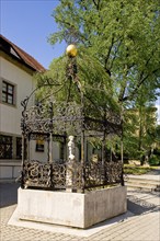 Zittau Grüner Born Magnificent wrought-iron fountain, created by Michael Fröhlich in 1679