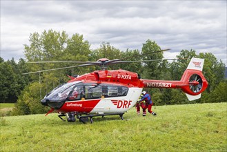 Winch rescue training of the rescue helicopter, Christoph 62, on the occasion of the 50th