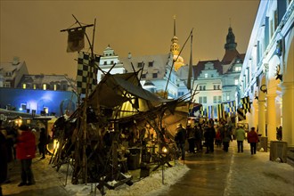 The nostalgic Christmas market in the stable yard of Dresden's Residence Palace also offers quiet