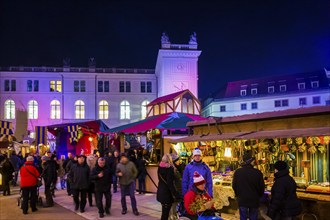 The nostalgic Christmas market in the stable yard of Dresden's Residence Palace also offers quiet