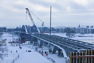 Waldschlößchen bridge final assembly