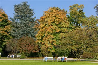 Large garden in autumn