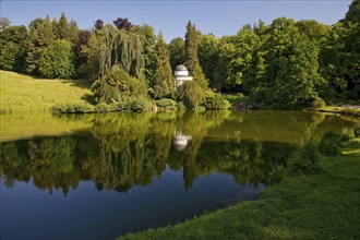 Bergpark Wilhelmshöhe with the Jussow Temple, UNESCO World Heritage Site, Kassel, Hesse, Germany,