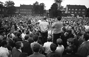 The spontaneous strike, here on 10.9.1969 by the miners of the Minister Stein colliery, was one of