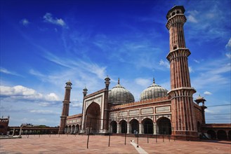 Jama Masjid, largest muslim mosque in India. Delhi, India, Asia