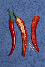 Sliced, hot pepper (Capsicum annuum), chilli pepper, chilli peppers