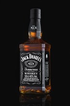 MINSK, BELARUS, OCTOBER 3, 2016: Bottle of Jack Daniel's tennessee sour mash old no. 7 whiskey