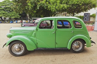 CHENNAI, INDIA, JULY 24: Ford Prefect 1952 (retro vintage car) on Heritage Car Rally 2011 of Madras