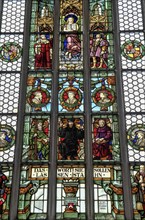 Stained glass windows, stained glass windows, St.-Jakob church, Rothenburg ob der Tauber, Romantic