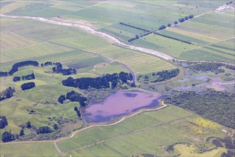 Flug von Christchurch nach Auckland, Neuseeland