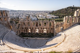 Amphitheatre, Odeon of Herodes Atticus, Acropolis, Athens, Greece, Europe