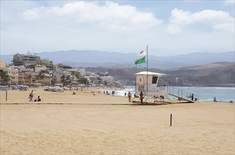 Playa de las Canteras beach, Las Palmas, Las Palmas province, Gran Canaria, Canary Islands, Spain,