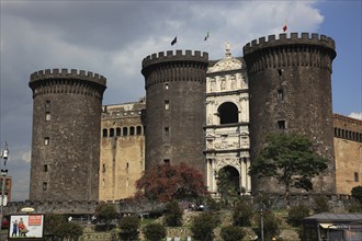 Castel Nuovo, 13th century city castle, Naples, Campania, Italy, Europe