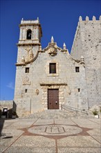 Church Església de l'Ermitana in the old town of Peñíscola, Castellón province, Costa del Azahar,