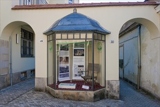 Dresden Weißer Deer Information display case of the Weißer Deer Beautification Association, on the