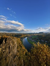 Bastei view in Saxon Switzerland