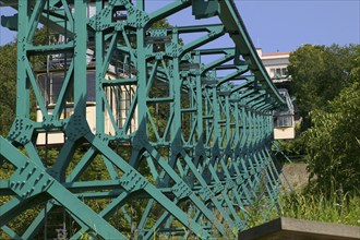 Suspension railway, built in 1891 1900 as the oldest suspension railway in the world, connects