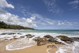 The Secret Beach, Kauai, Hawaii, USA, North America