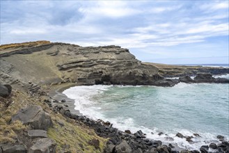 Papakolea Green Sand Beach, Big Island, Hawaii, USA, North America