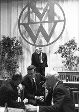 The shareholders' general meeting, here on 8 July 1971 in Düsseldorf, Germany, does not attract too